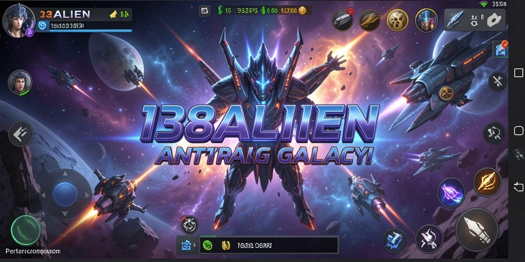 Gameplay seru di 138ALIEN dengan karakter alien sedang bertarung.