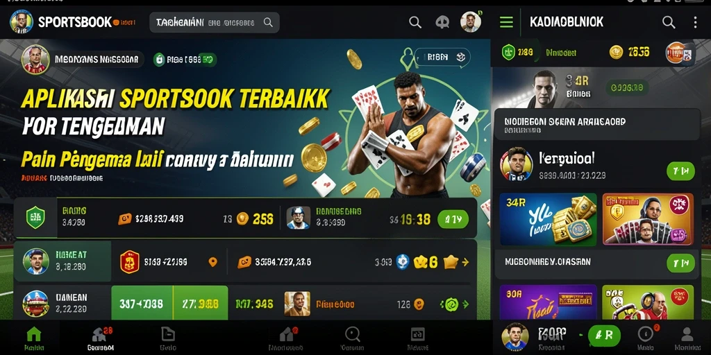 Screenshot 34R menampilkan aksi taruhan olahraga yang mendebarkan.