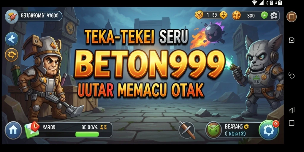Screenshot gameplay BETON999 yang menunjukkan berbagai level teka-teki.