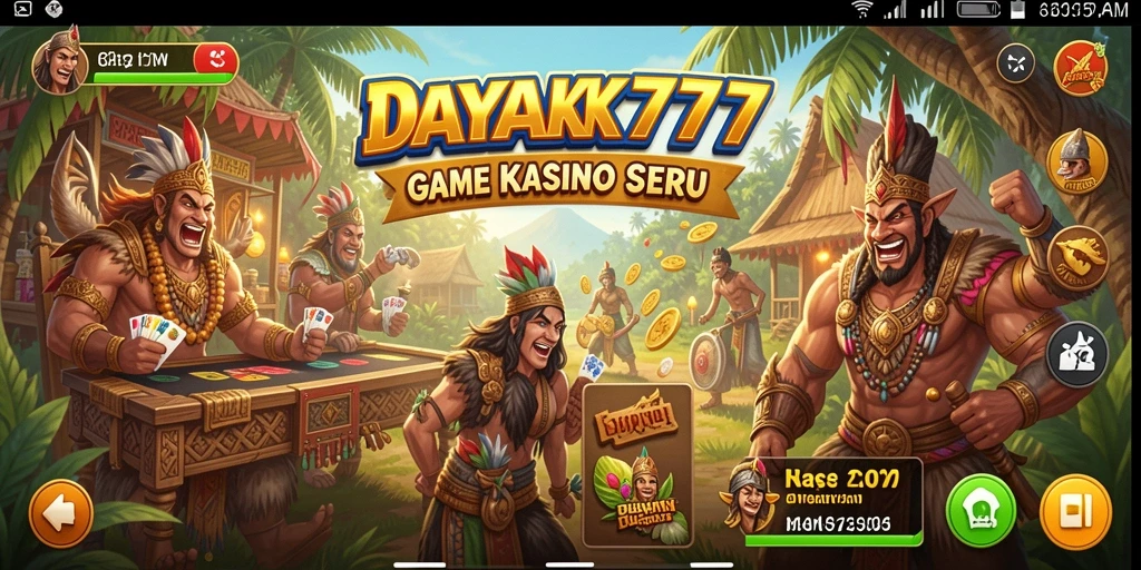 Tampilan gameplay Kasino yang mengesankan di DAYAK777.