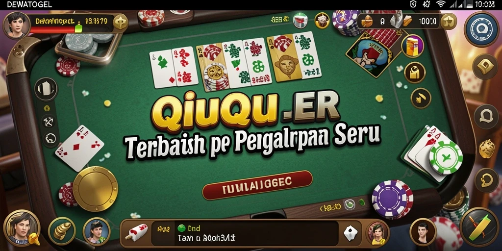 Tampilan gameplay seru DEWATOGEL dalam aksi QiuQiu.