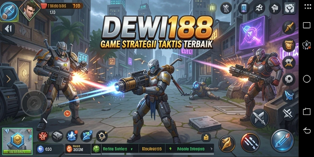 Tangkapan layar DEWI188 menampilkan aksi strategis seru dalam gameplay.