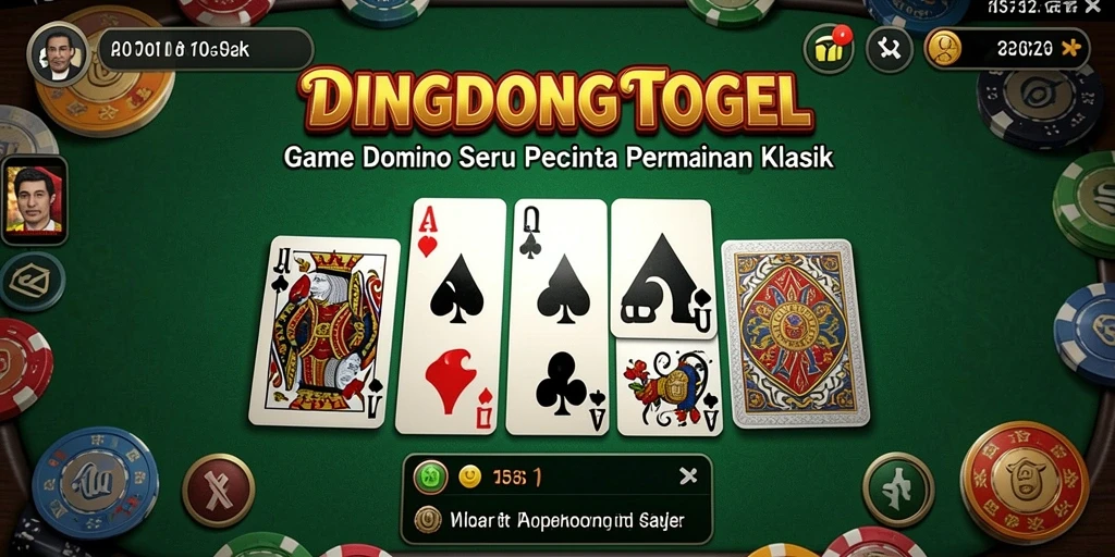 Tampilan gameplay seru DINGDONGTOGEL dengan fitur interaksi pemain.