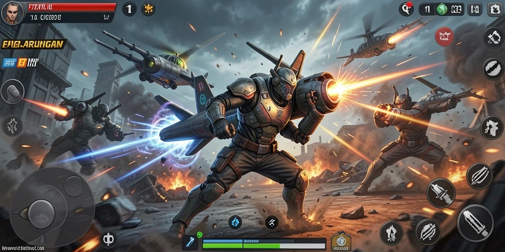 Tampilan gameplay F7F7 yang mendebarkan dan penuh aksi.
