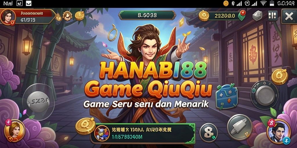 Gameplay QiuQiu yang mendebarkan dan seru di HANABI88.