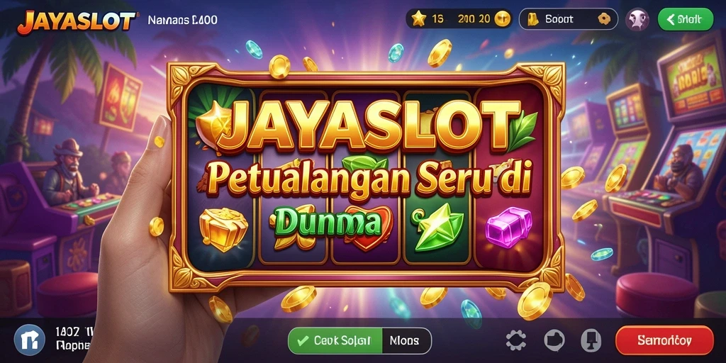 Tampilan gameplay <strong>JAYASLOT</strong> yang penuh warna dan menarik.