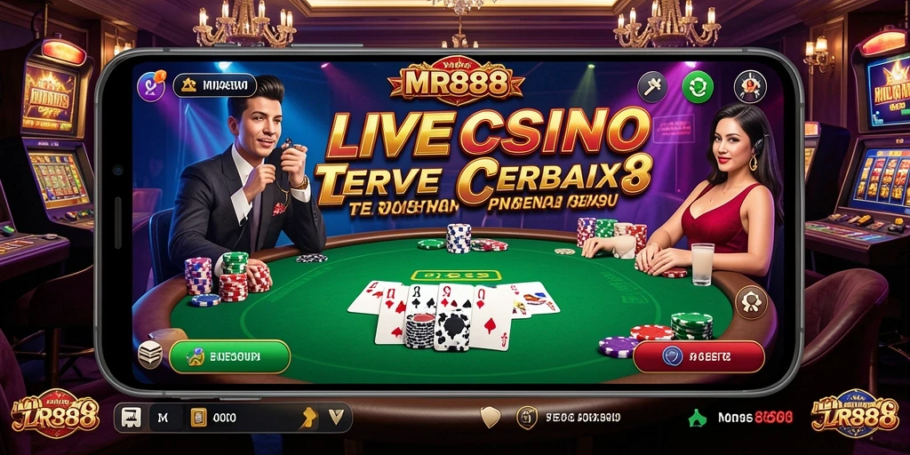 Tampilan menarik dari gameplay Live Casino di MR888.