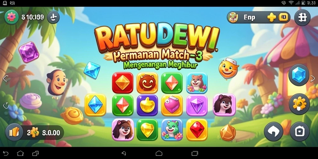 Gameplay seru dan menantang dari RATUDEWI.