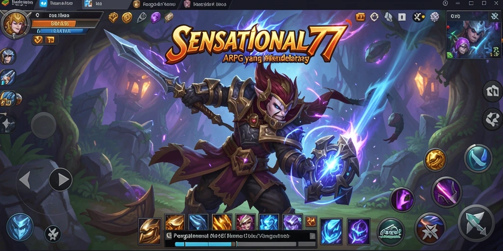 Tampilan gameplay SENSATIONAL77 dalam petualangan ARPG yang seru.