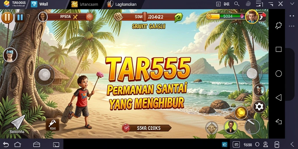 Screenshot gameplay menunjukkan keseruan bermain TAR555 dalam suasana santai.