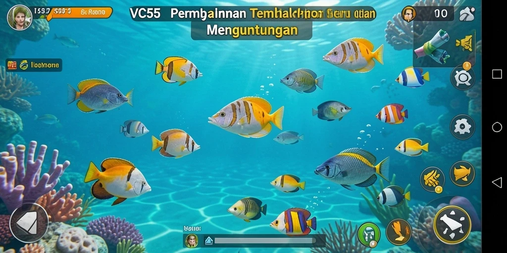 Tampilan gameplay VC55 yang menegangkan dan penuh warna.