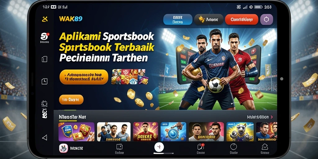 Tampilan menarik dari aplikasi Sportsbook WAK89 dengan fitur lengkap.