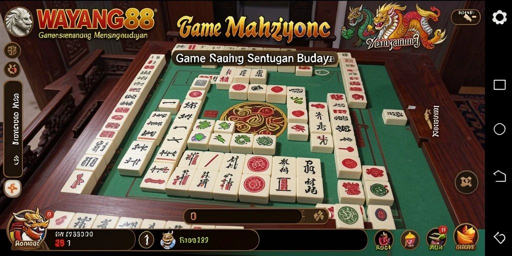 Tampilan gameplay WAYANG88 yang menampilkan level Mahjong yang menarik.